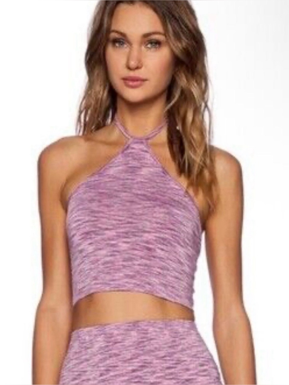 NWT Motel April Lilac halter neck cropped top
